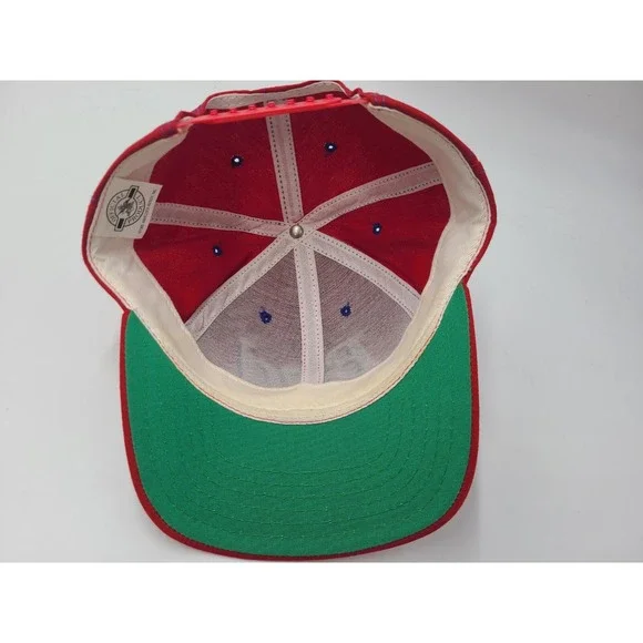 Vintage Budweiser Bud King of Beers 1995 Anheuser-Busch Snapback Hat Cap Men Red - Picture 9 of 13